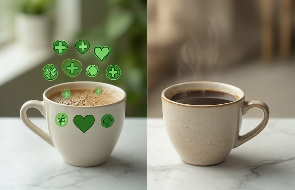 Decaf Ground Coffee Over Regular Coffee