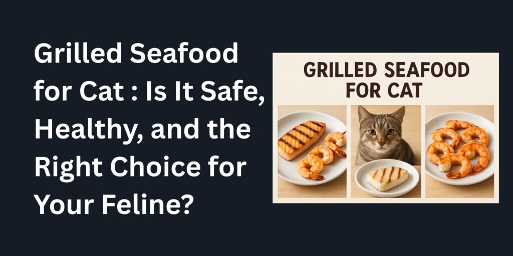 grilled seafood for cat