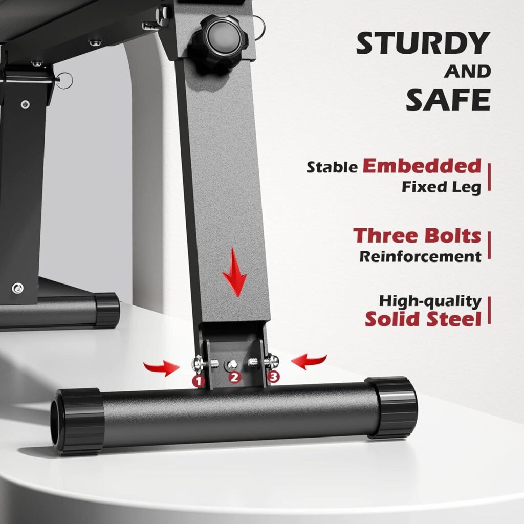 Foldable Flat Weight Bench with 3 top rated features